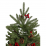 Новогодняя елка "Лесная сказка", с шишками и ягодами, 180 см.