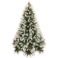 Елка "Ягодная красавица", с шишками и ягодами, размер - 400 см.